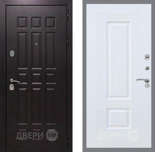 Входная металлическая Дверь Рекс (REX) 8 FL-2 Силк Сноу в Подольск