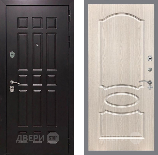 Входная металлическая Дверь Рекс (REX) 8 FL-128 Беленый дуб в Подольск