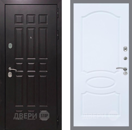 Входная металлическая Дверь Рекс (REX) 8 FL-128 Силк Сноу в Подольск
