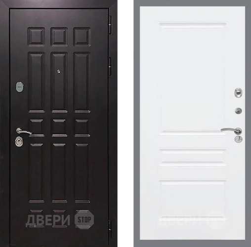 Входная металлическая Дверь Рекс (REX) 8 FL-243 Силк Сноу в Подольск