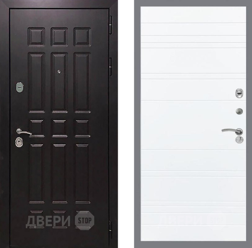 Дверь Рекс (REX) 8 Line Силк Сноу в Подольск