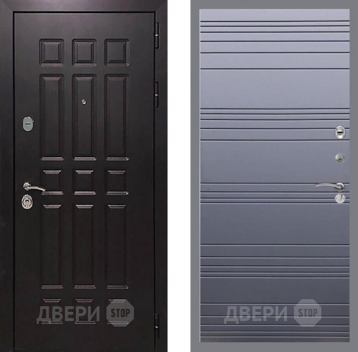 Входная металлическая Дверь Рекс (REX) 8 Line Силк титан в Подольск