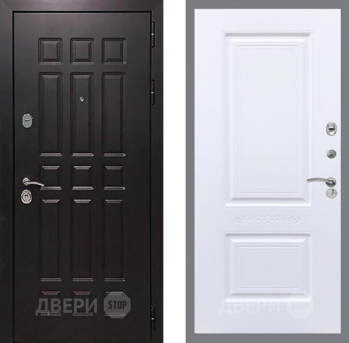 Входная металлическая Дверь Рекс (REX) 8 Смальта Силк Сноу в Подольск