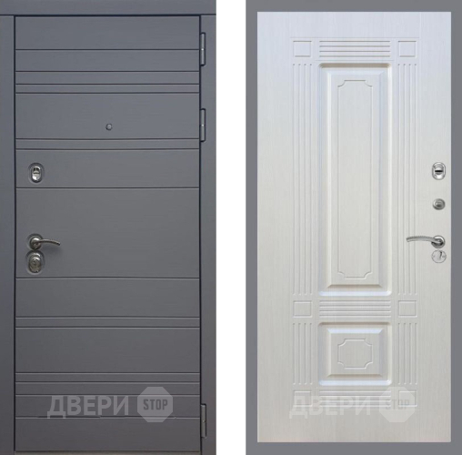 Входная металлическая Дверь Рекс (REX) 14 силк титан FL-2 Лиственница беж в Подольск
