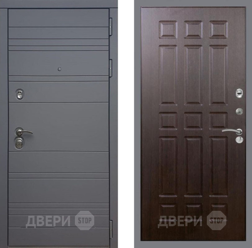 Входная металлическая Дверь Рекс (REX) 14 силк титан FL-33 Венге в Подольск