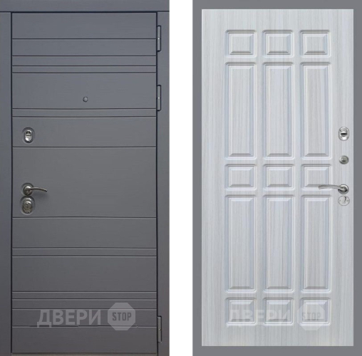 Входная металлическая Дверь Рекс (REX) 14 силк титан FL-33 Сандал белый в Подольск
