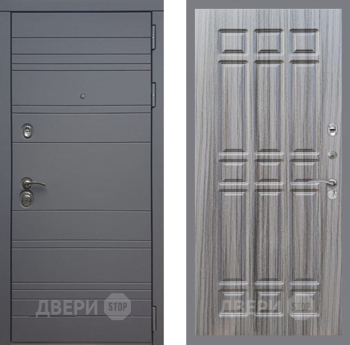 Входная металлическая Дверь Рекс (REX) 14 силк титан FL-33 Сандал грей в Подольск