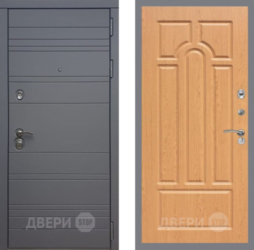 Входная металлическая Дверь Рекс (REX) 14 силк титан FL-58 Дуб в Подольск