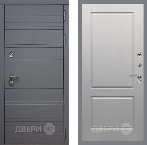 Входная металлическая Дверь Рекс (REX) 14 силк титан FL-117 Грей софт в Подольск