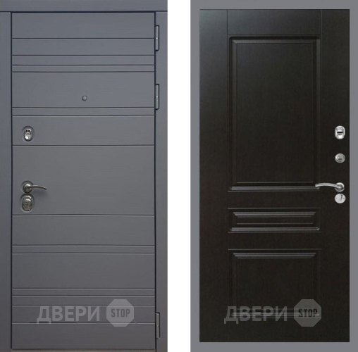 Входная металлическая Дверь Рекс (REX) 14 силк титан FL-243 Венге в Подольск