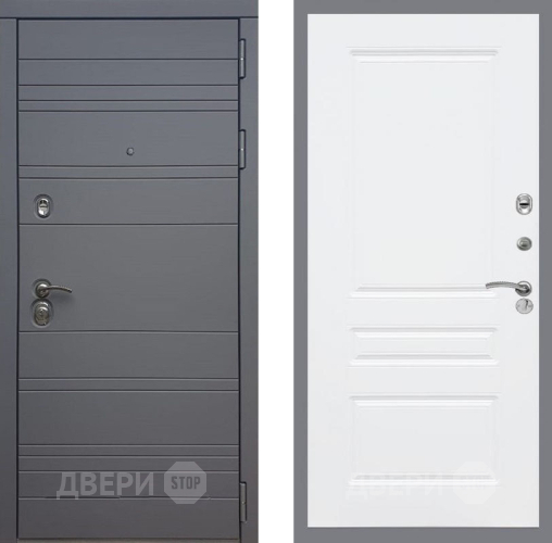 Входная металлическая Дверь Рекс (REX) 14 силк титан FL-243 Силк Сноу в Подольск