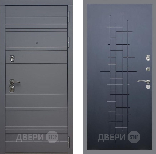 Входная металлическая Дверь Рекс (REX) 14 силк титан FL-289 Ясень черный в Подольск