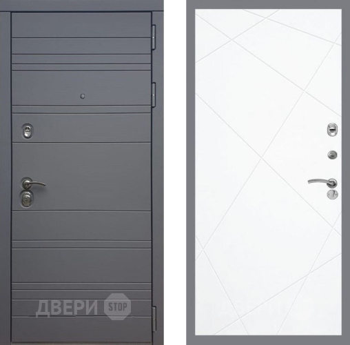 Входная металлическая Дверь Рекс (REX) 14 силк титан FL-291 Силк Сноу в Подольск