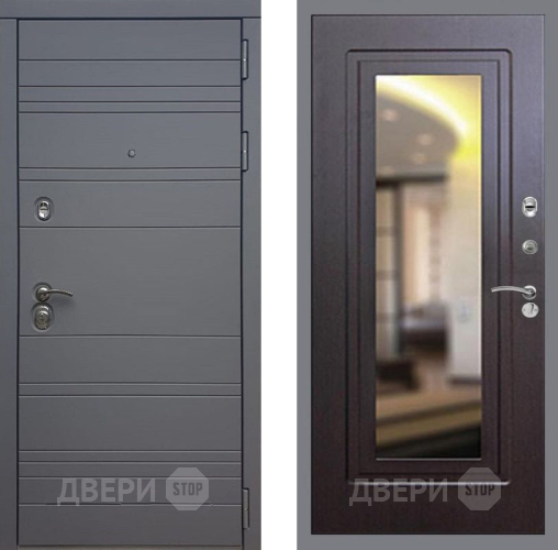 Входная металлическая Дверь Рекс (REX) 14 силк титан FLZ-120 Венге в Подольск