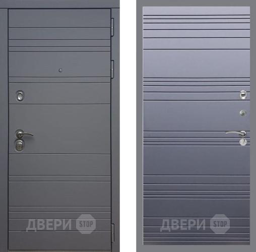 Входная металлическая Дверь Рекс (REX) 14 силк титан Line Силк титан в Подольск