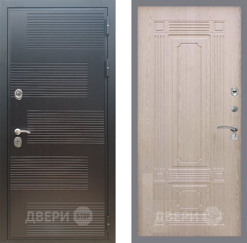 Входная металлическая Дверь Рекс (REX) премиум 185 FL-2 Беленый дуб в Подольск