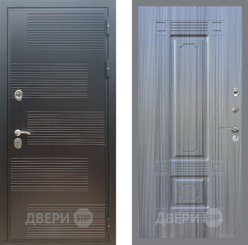 Входная металлическая Дверь Рекс (REX) премиум 185 FL-2 Сандал грей в Подольск