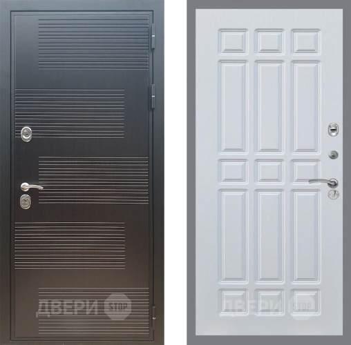Входная металлическая Дверь Рекс (REX) премиум 185 FL-33 Белый ясень в Подольск