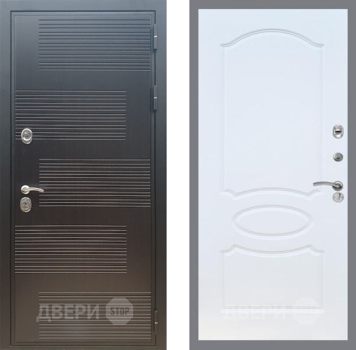 Входная металлическая Дверь Рекс (REX) премиум 185 FL-128 Белый ясень в Подольск