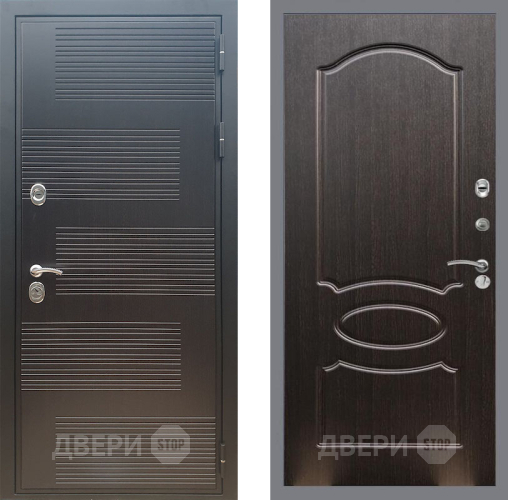 Входная металлическая Дверь Рекс (REX) премиум 185 FL-128 Венге светлый в Подольск