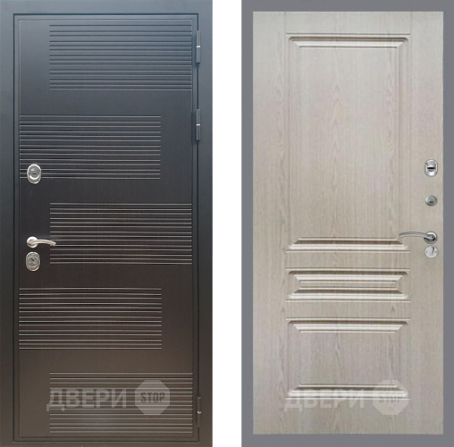 Входная металлическая Дверь Рекс (REX) премиум 185 FL-243 Беленый дуб в Подольск