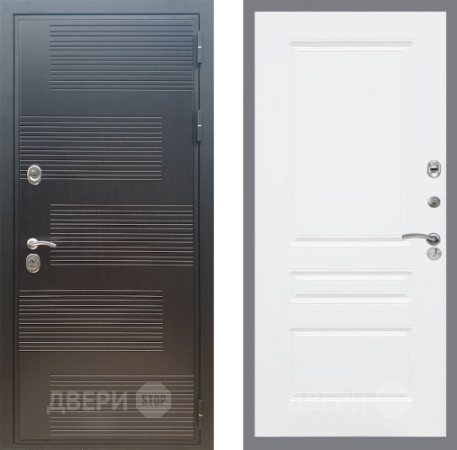 Входная металлическая Дверь Рекс (REX) премиум 185 FL-243 Силк Сноу в Подольск