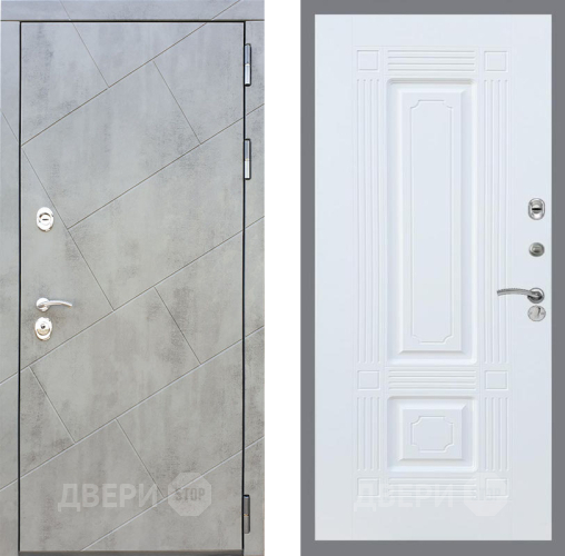 Входная металлическая Дверь Рекс (REX) 22 FL-2 Силк Сноу в Подольск