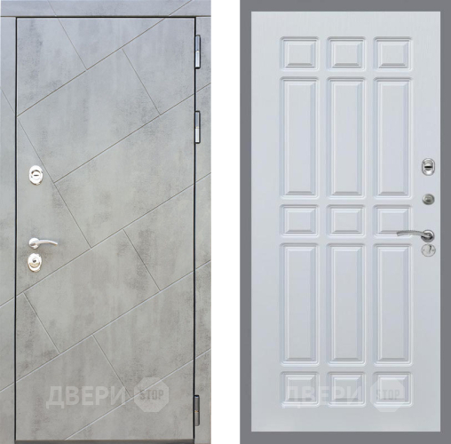 Входная металлическая Дверь Рекс (REX) 22 FL-33 Белый ясень в Подольск