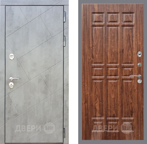 Входная металлическая Дверь Рекс (REX) 22 FL-33 орех тисненый в Подольск