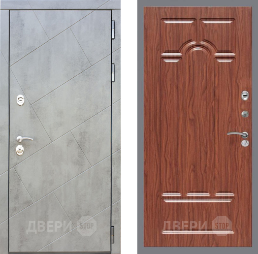 Входная металлическая Дверь Рекс (REX) 22 FL-58 орех тисненый в Подольск