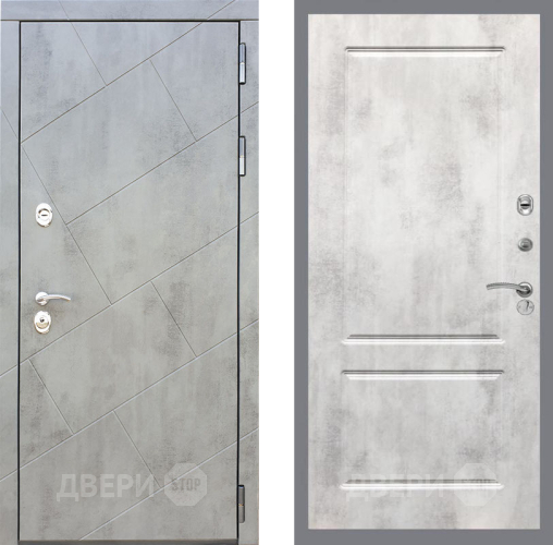 Входная металлическая Дверь Рекс (REX) 22 FL-117 Бетон светлый в Подольск