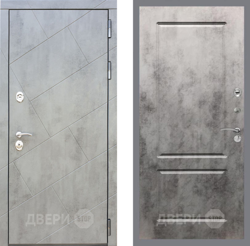 Входная металлическая Дверь Рекс (REX) 22 FL-117 Бетон темный в Подольск