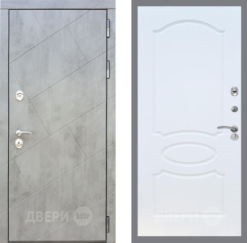 Входная металлическая Дверь Рекс (REX) 22 FL-128 Белый ясень в Подольск