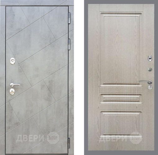Входная металлическая Дверь Рекс (REX) 22 FL-243 Беленый дуб в Подольск