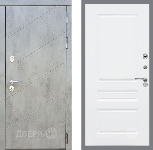 Входная металлическая Дверь Рекс (REX) 22 FL-243 Силк Сноу в Подольск