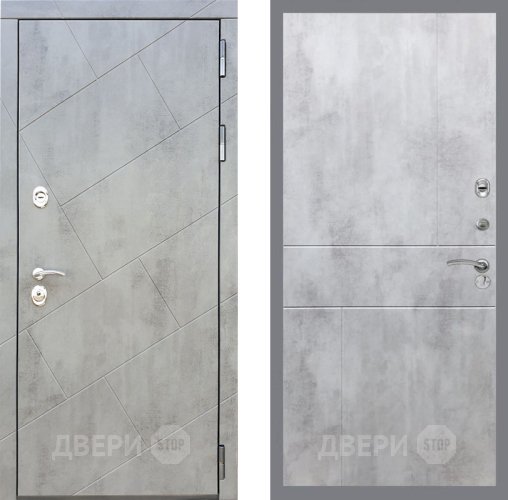 Входная металлическая Дверь Рекс (REX) 22 FL-290 Бетон светлый в Подольск