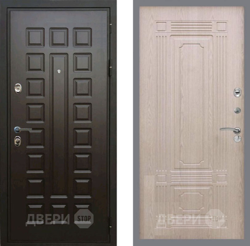 Входная металлическая Дверь Рекс (REX) Премиум 3к FL-2 Беленый дуб в Подольск