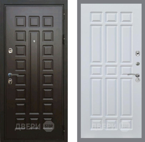 Входная металлическая Дверь Рекс (REX) Премиум 3к FL-33 Белый ясень в Подольск