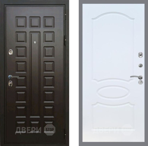 Входная металлическая Дверь Рекс (REX) Премиум 3к FL-128 Белый ясень в Подольск