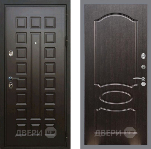 Входная металлическая Дверь Рекс (REX) Премиум 3к FL-128 Венге светлый в Подольск