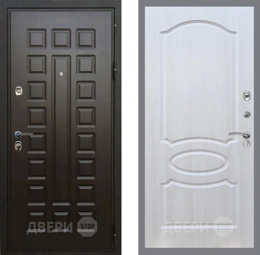 Входная металлическая Дверь Рекс (REX) Премиум 3к FL-128 Лиственница беж в Подольск