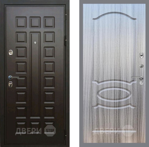 Входная металлическая Дверь Рекс (REX) Премиум 3к FL-128 Сандал грей в Подольск