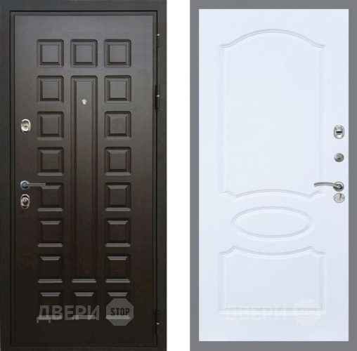 Входная металлическая Дверь Рекс (REX) Премиум 3к FL-128 Силк Сноу в Подольск