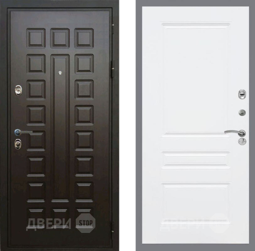 Входная металлическая Дверь Рекс (REX) Премиум 3к FL-243 Силк Сноу в Подольск
