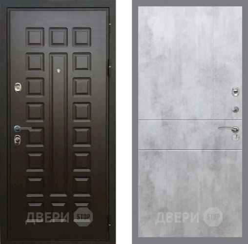 Входная металлическая Дверь Рекс (REX) Премиум 3к FL-290 Бетон светлый в Подольск