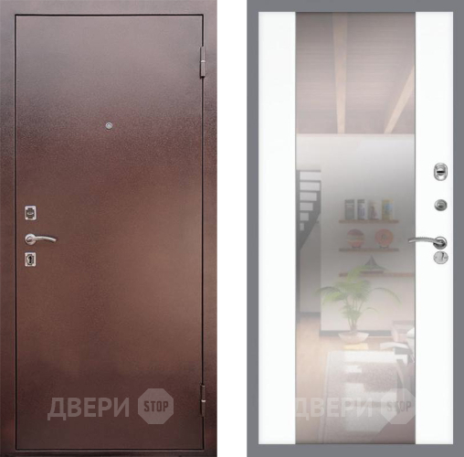 Дверь Рекс (REX) 1 СБ-16 Зеркало Силк Сноу в Подольск