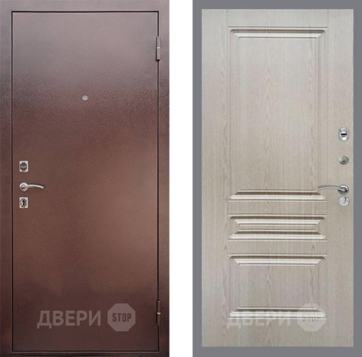 Входная металлическая Дверь Рекс (REX) 1 FL-243 Беленый дуб в Подольск