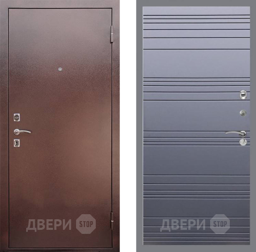 Входная металлическая Дверь Рекс (REX) 1 Line Силк титан в Подольск