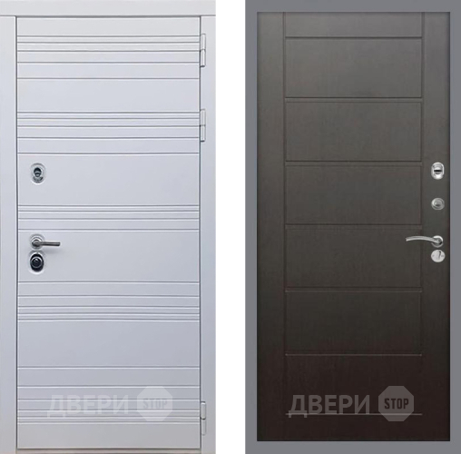 Входная металлическая Дверь Рекс (REX) 14 Силк Сноу Сити Венге в Подольск