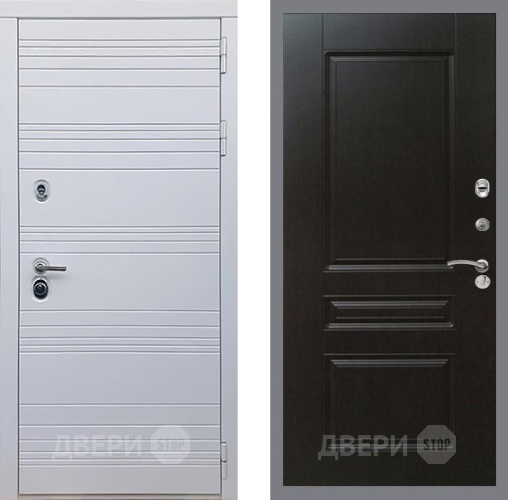 Входная металлическая Дверь Рекс (REX) 14 Силк Сноу FL-243 Венге в Подольск